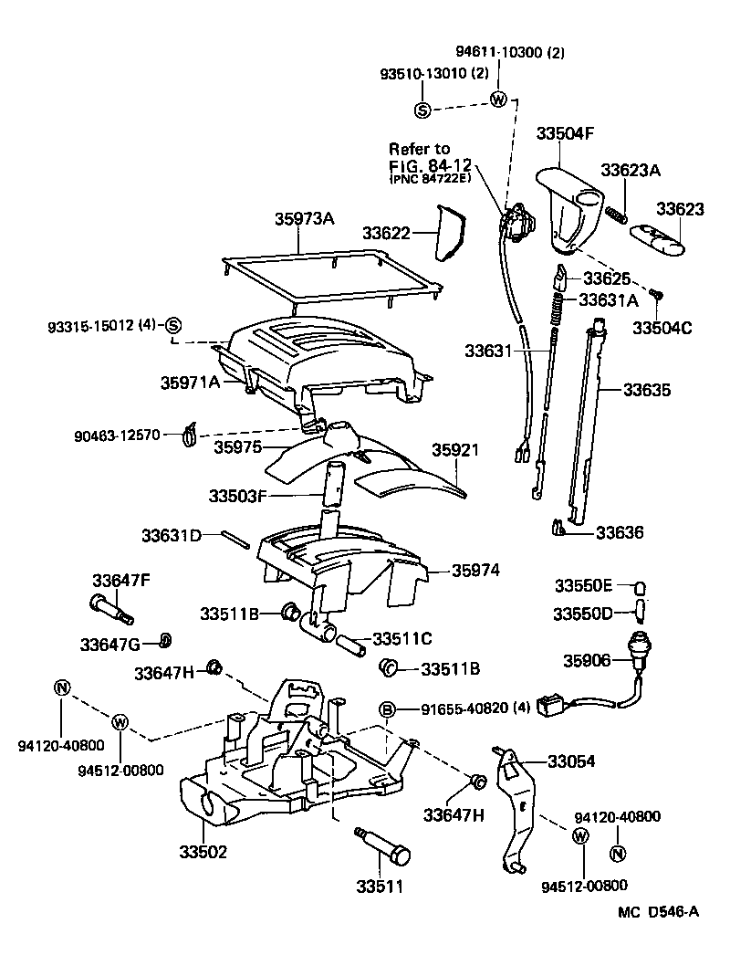 Toyota 33502-32080 PLATE SUB-ASSY, SHIFT LEVER