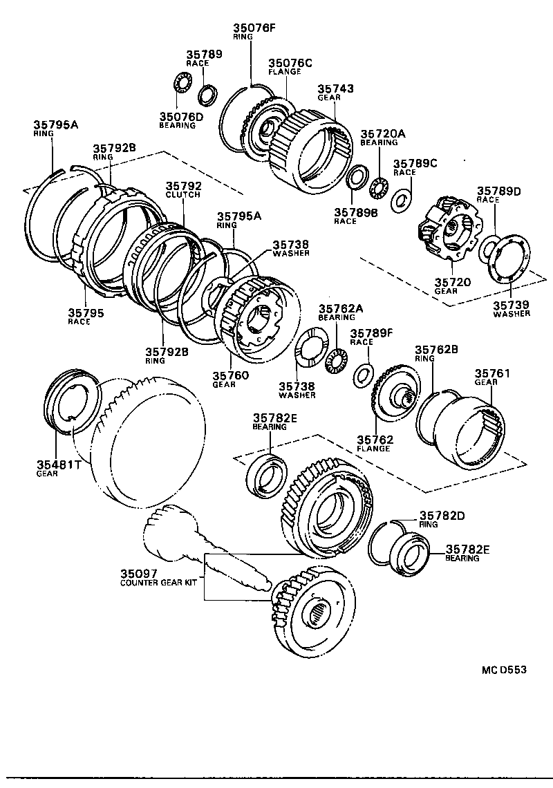 35720-32020 GEAR ASSY, FRONT PLANETARY product image