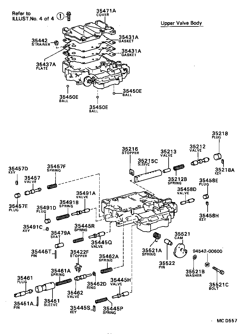 35410-32100 BODY ASSY, TRANSMISSION VALVE product image
