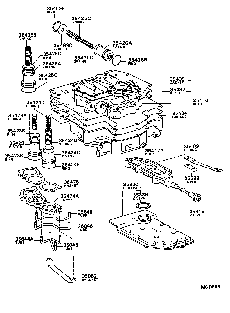 35410-32070 BODY ASSY, TRANSMISSION VALVE product image