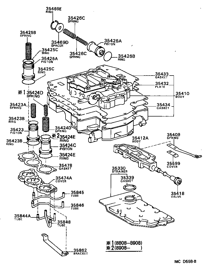 Toyota 35410-32110 BODY ASSY, TRANSMISSION VALVE