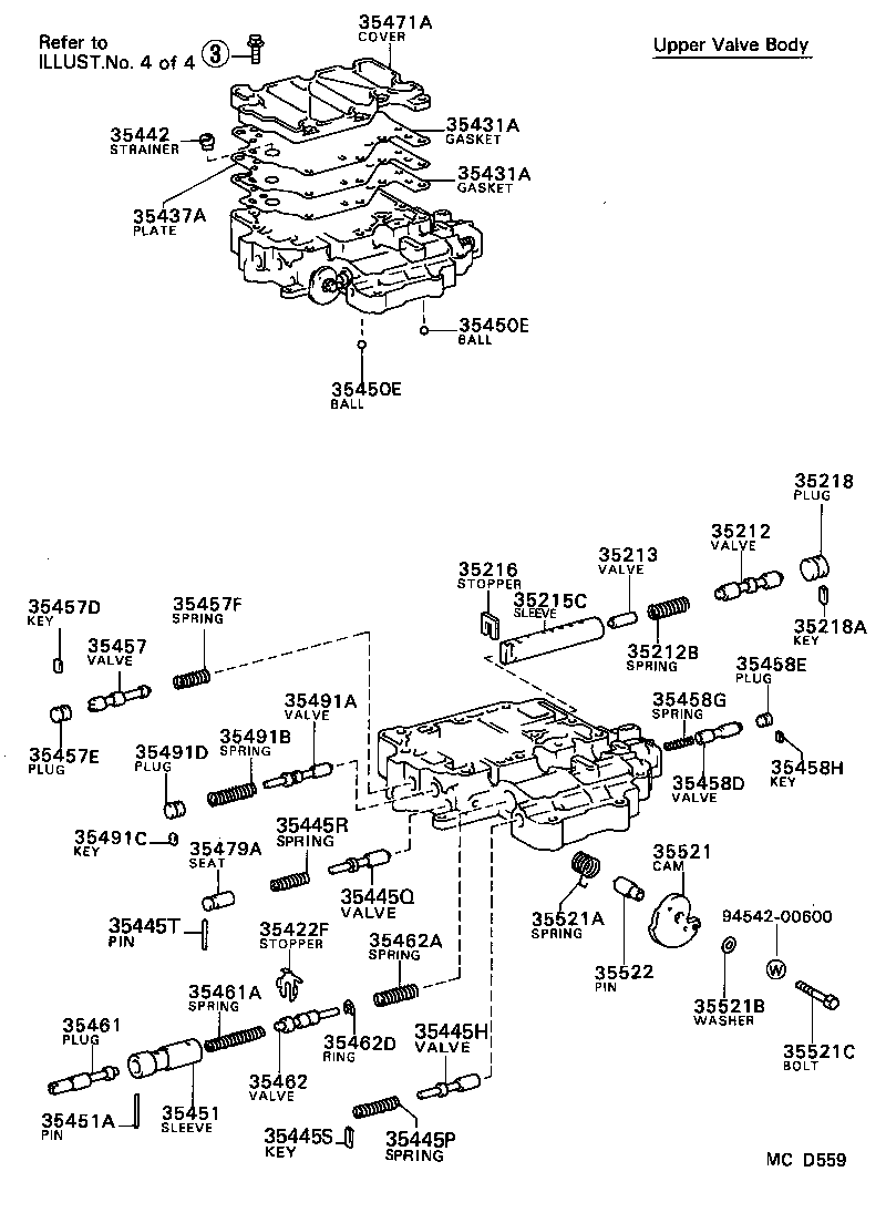 35432-20140 PLATE, VALVE BODY, NO.1 product image