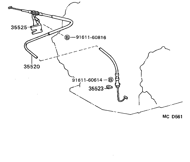 35520-32050 CABLE ASSY, THROTTLE product image