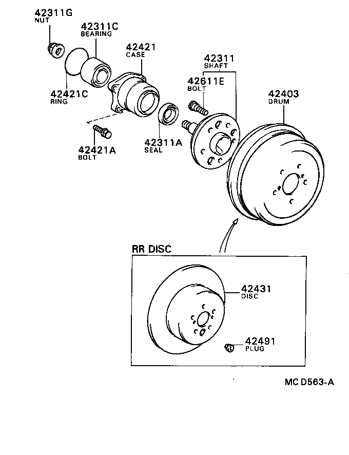 04337-14020 BOOT KIT, REAR DRIVE SHAFT INBOARD JOINT product image