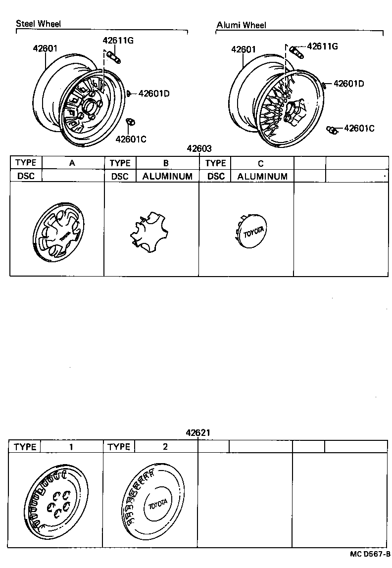 42603-32090 ORNAMENT SUB-ASSY, WHEEL HUB product image