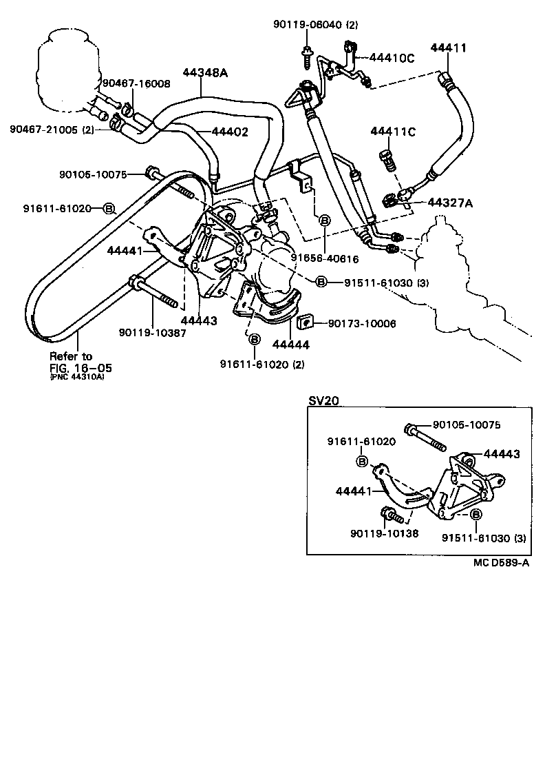 44327-12020 GASKET, PRESSURE PORT, NO.1 product image