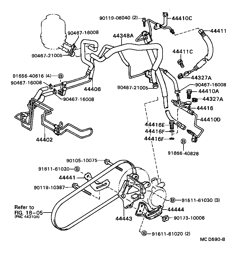 44327-12020 GASKET, PRESSURE PORT, NO.1 product image