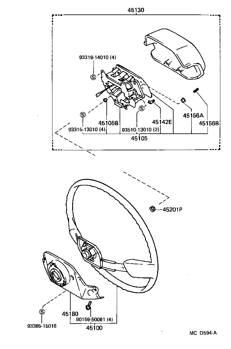 45105-32050 PLATE SUB-ASSY, HORN BUTTON CONTACT, NO.1 product image
