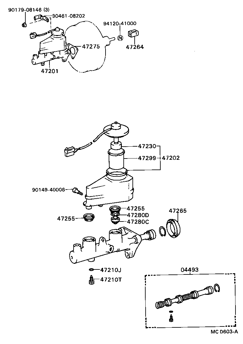 47202-32080 RESERVOIR SUB-ASSY, BRAKE MASTER CYLINDER product image