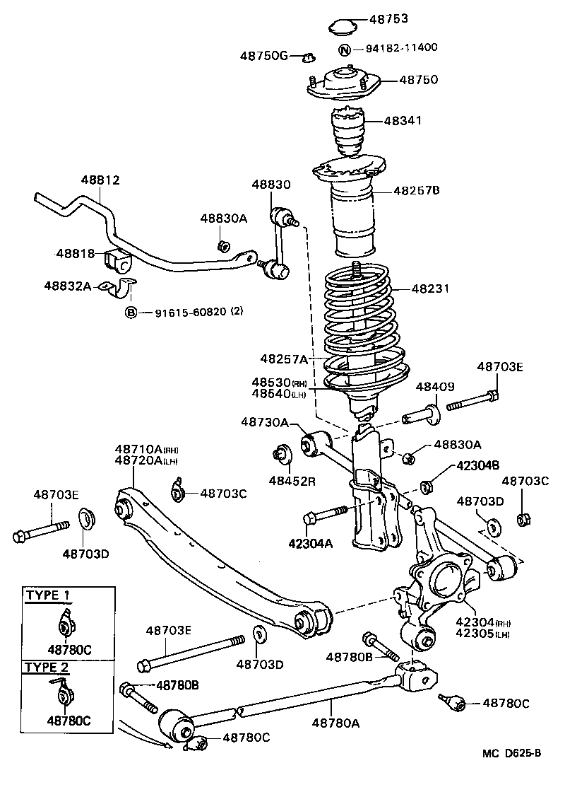 Toyota 90105-12159 BOLT(FOR REAR SUSPENSION ARM)
