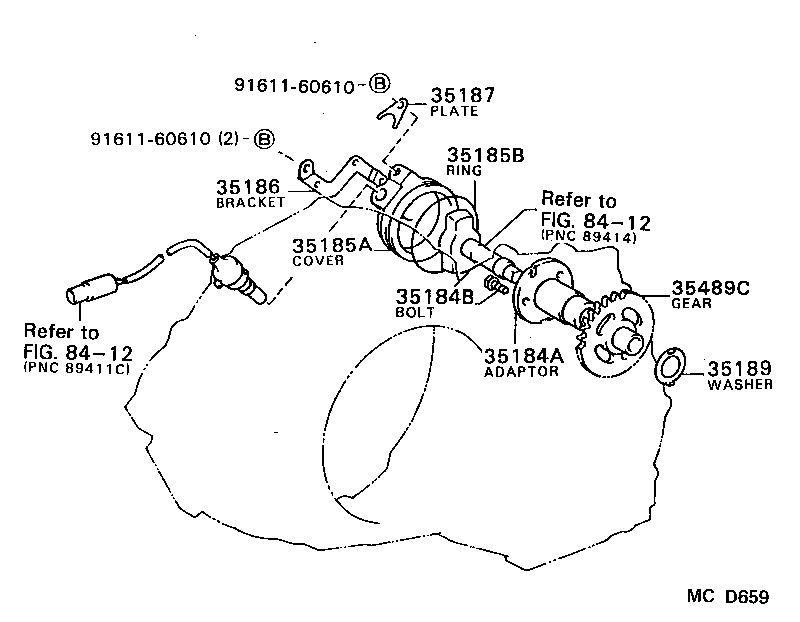 35185-17010 COVER, SPEED SENSOR product image