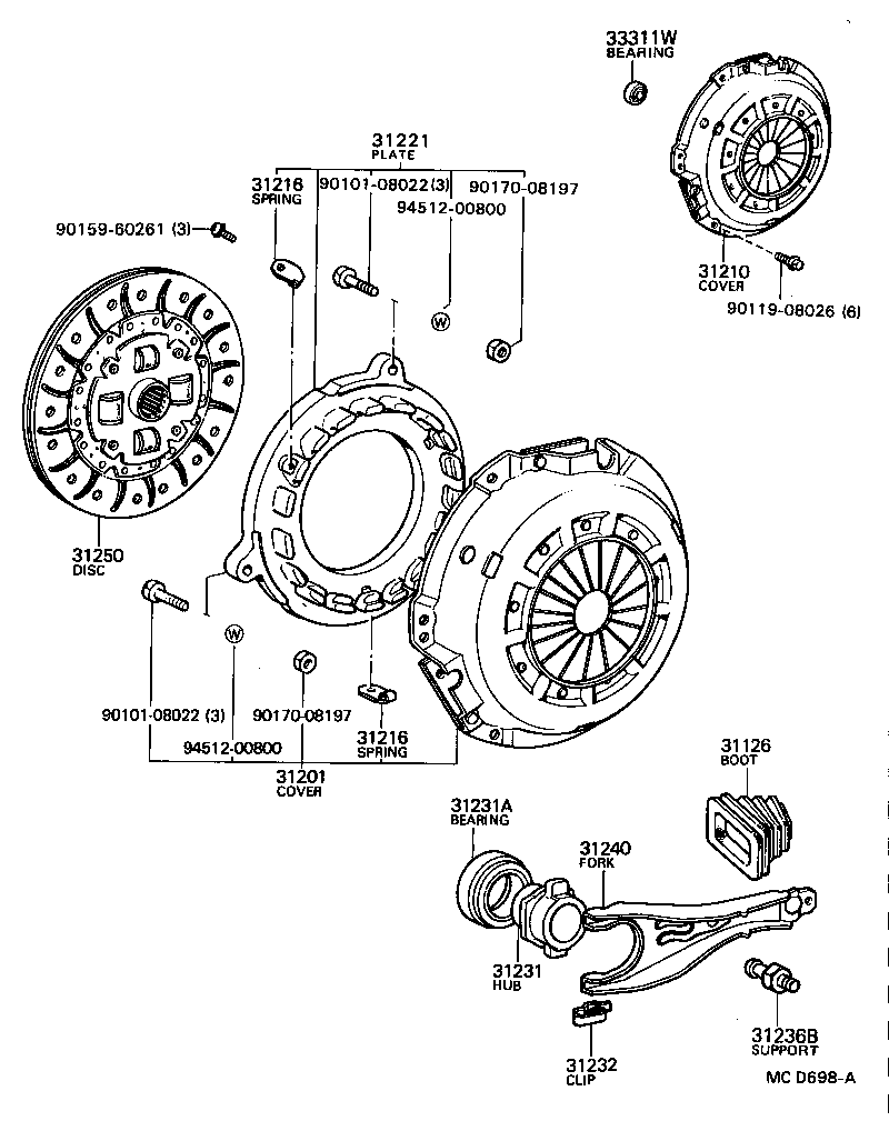 31250-22151 DISC ASSY, CLUTCH product image