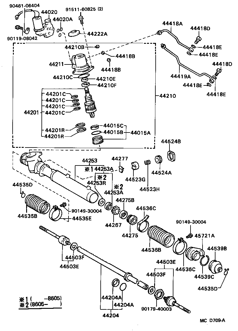 41201-22050 VALVE SUB-ASSY, POWER STEERING CONTROL product image