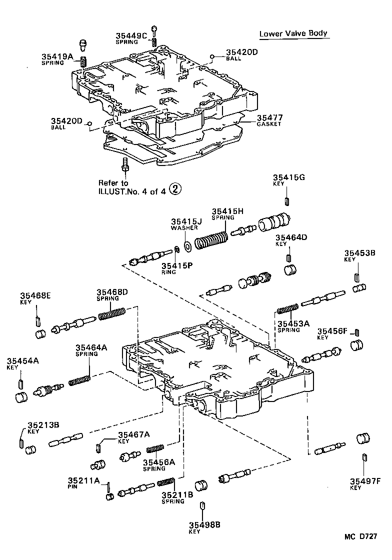 90501-26033 SPRING, COMPRESSION (FOR C-2 ACCUMULATOR PISTON) product image