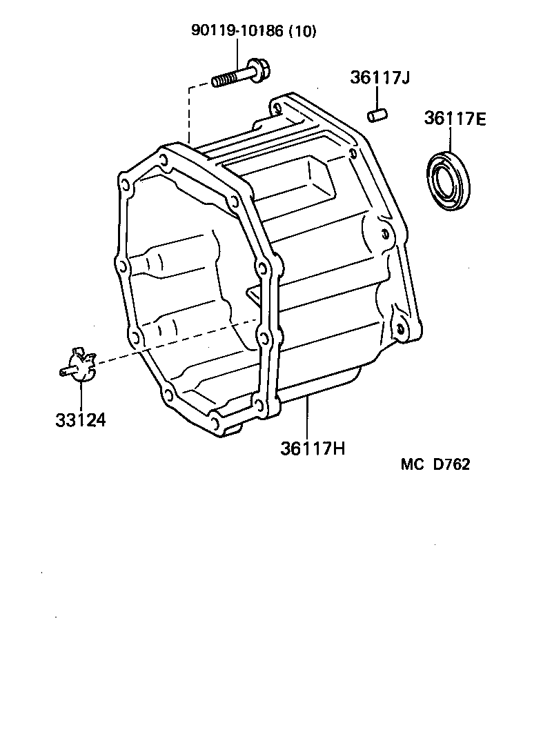 33103-26901 HOUSING SUB-ASSY, EXTENSION(MTM) product image