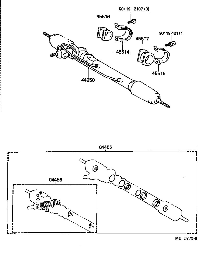 04044-26010 WARM KIT, POWER STEERING product image