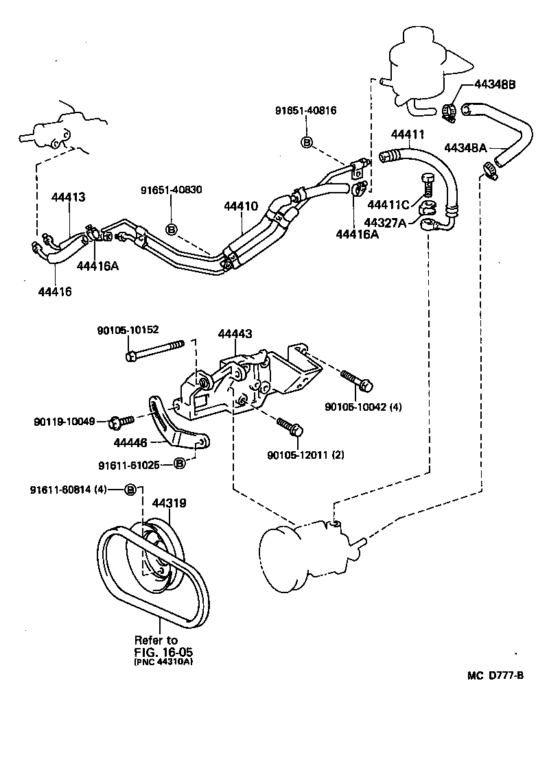 44410-26010 TUBE ASSY, PRESSURE FEED product image