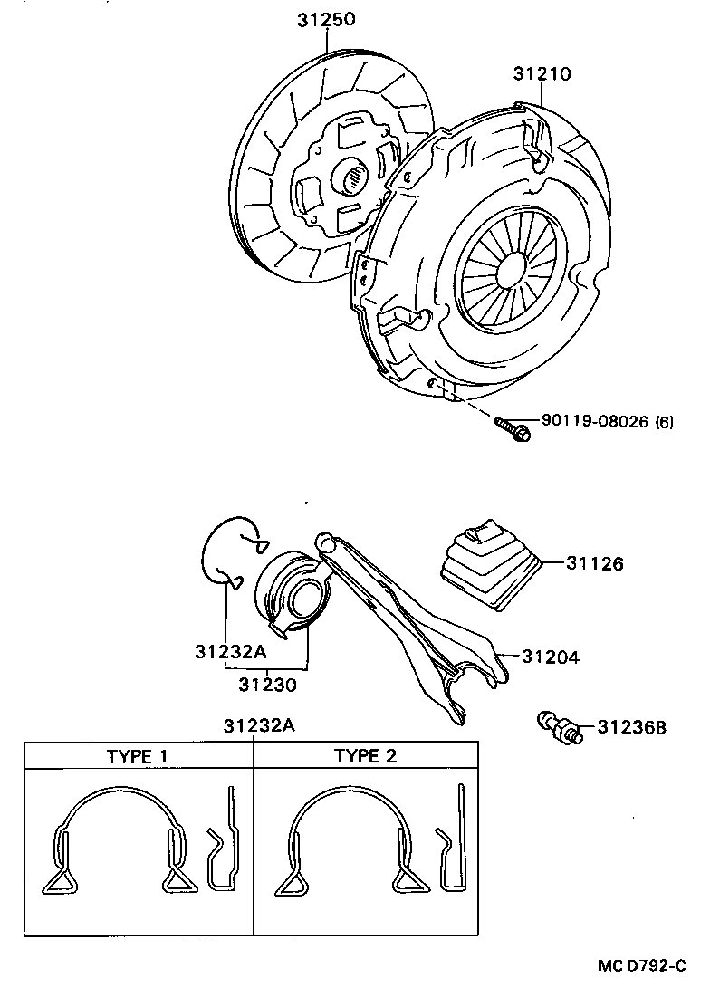 31210-16081 COVER ASSY, CLUTCH product image