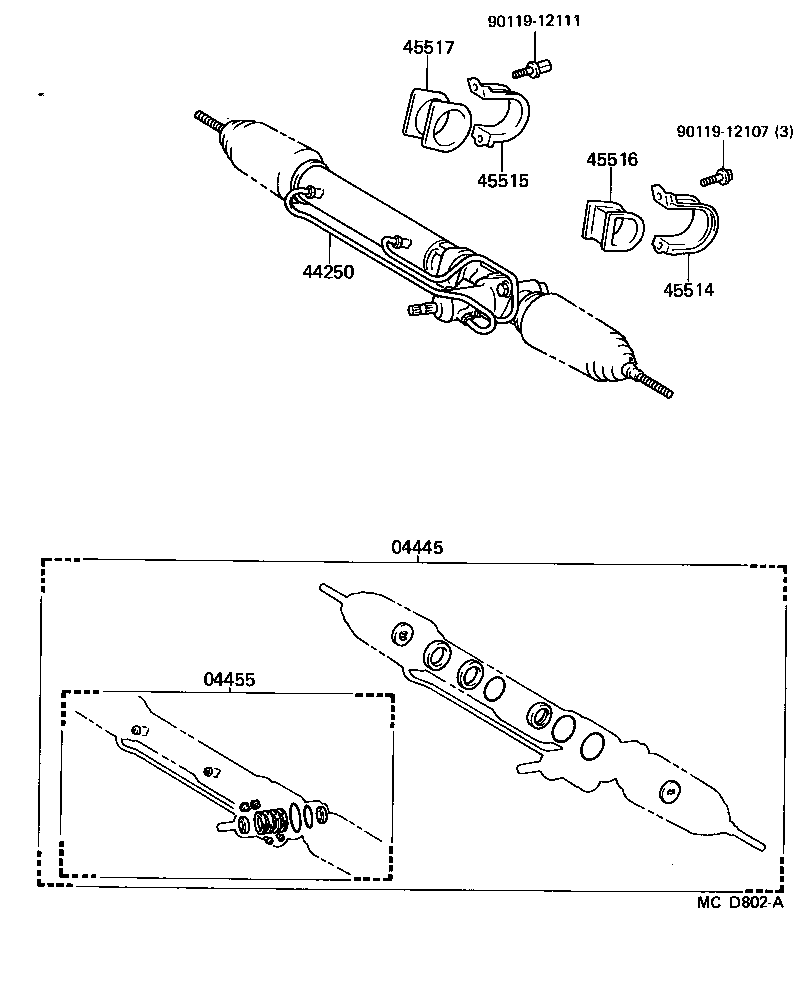 04044-26030 WARM KIT, POWER STEERING product image