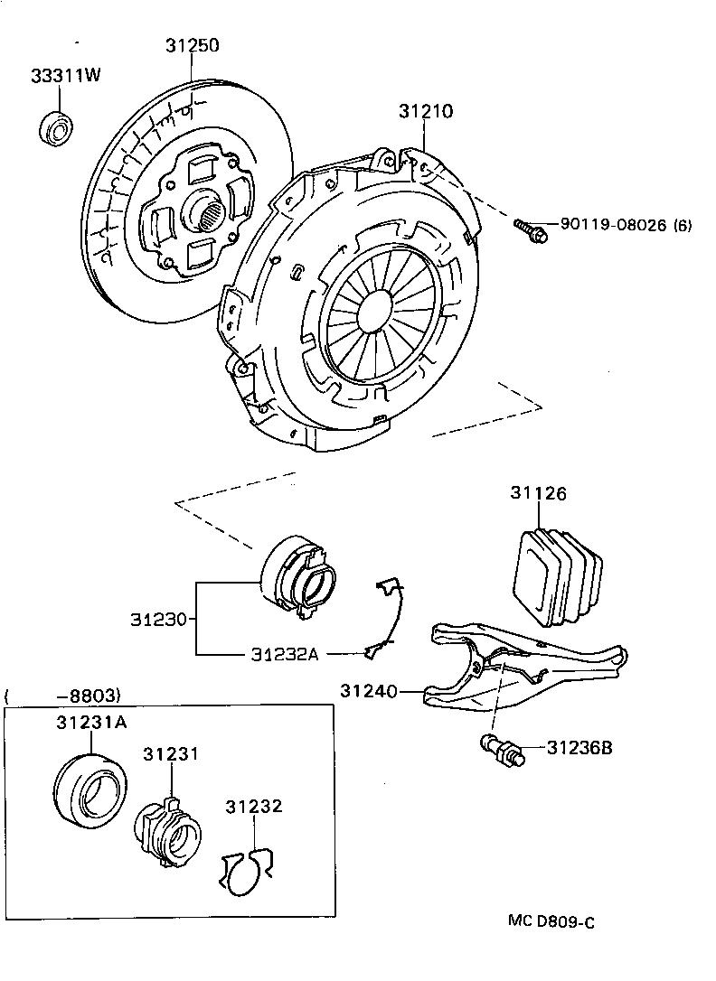 31210-36027 COVER ASSY, CLUTCH product image