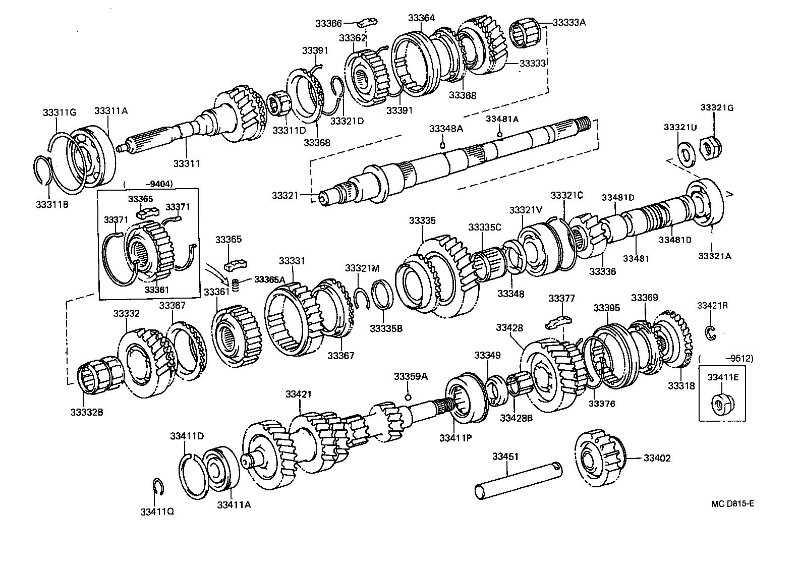 33335-25010 GEAR, 1ST product image
