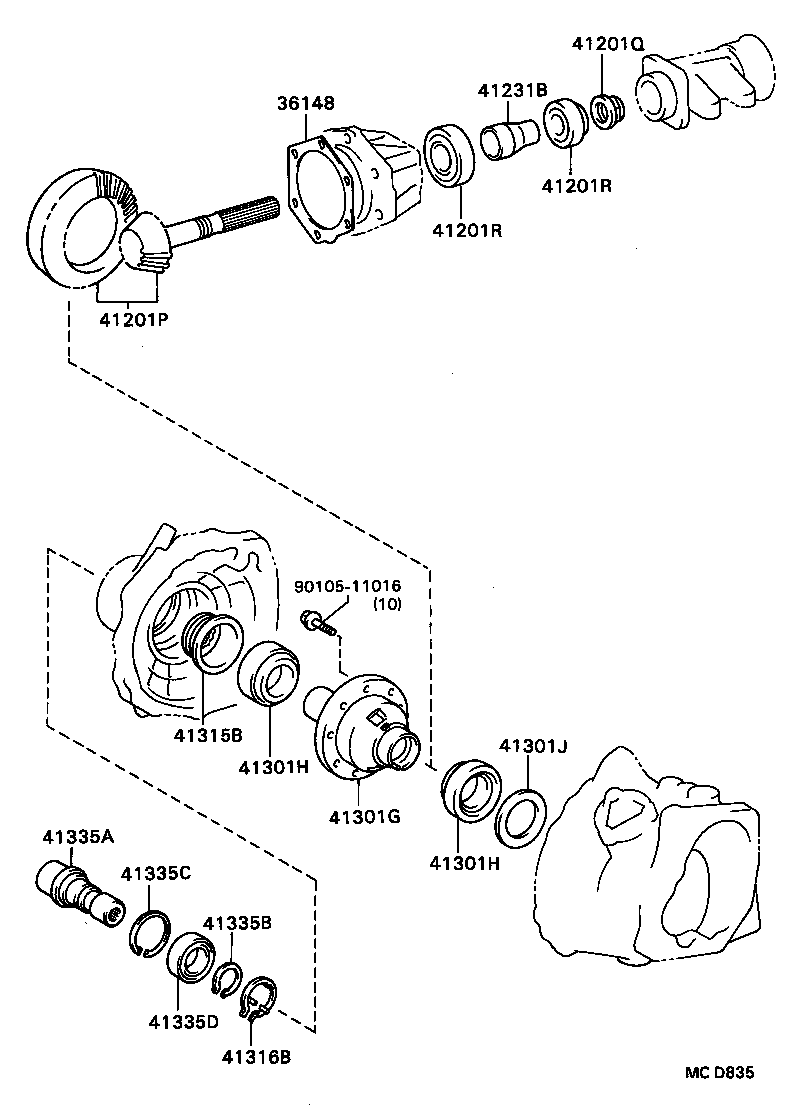 41201-20190 GEAR KIT, TRANSFER product image