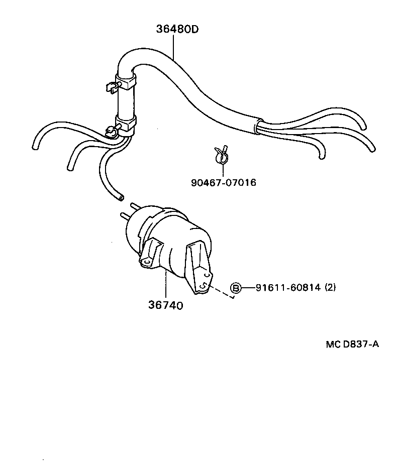 36740-20010 TANK ASSY, TRANSFER VACUUM product image