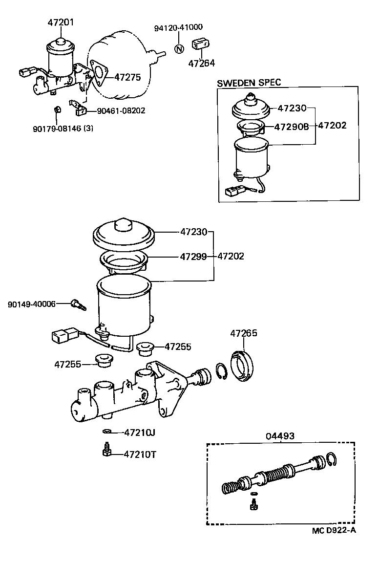 47230-32010 CAP ASSY, BRAKE MASTER CYLINDER RESERVOIR FILLER product image