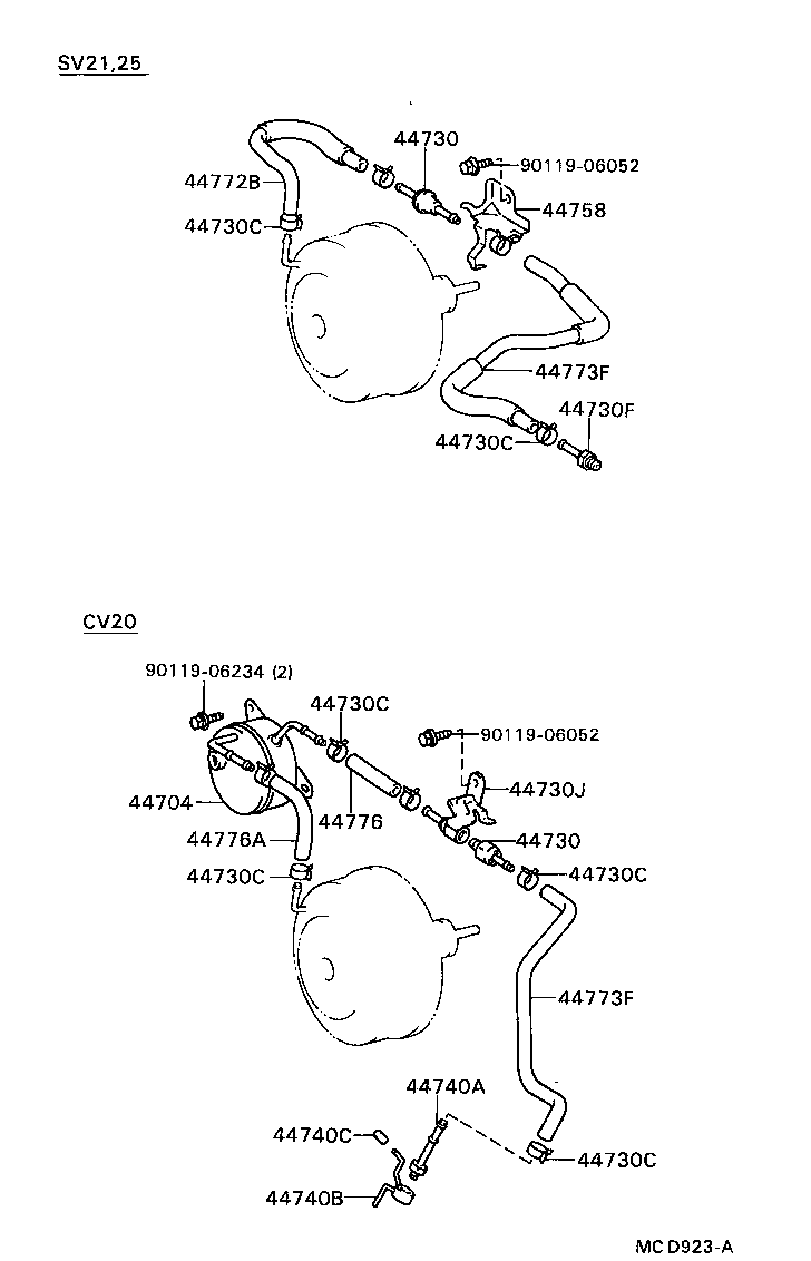 44610-32140 BOOSTER ASSY, BRAKE product image