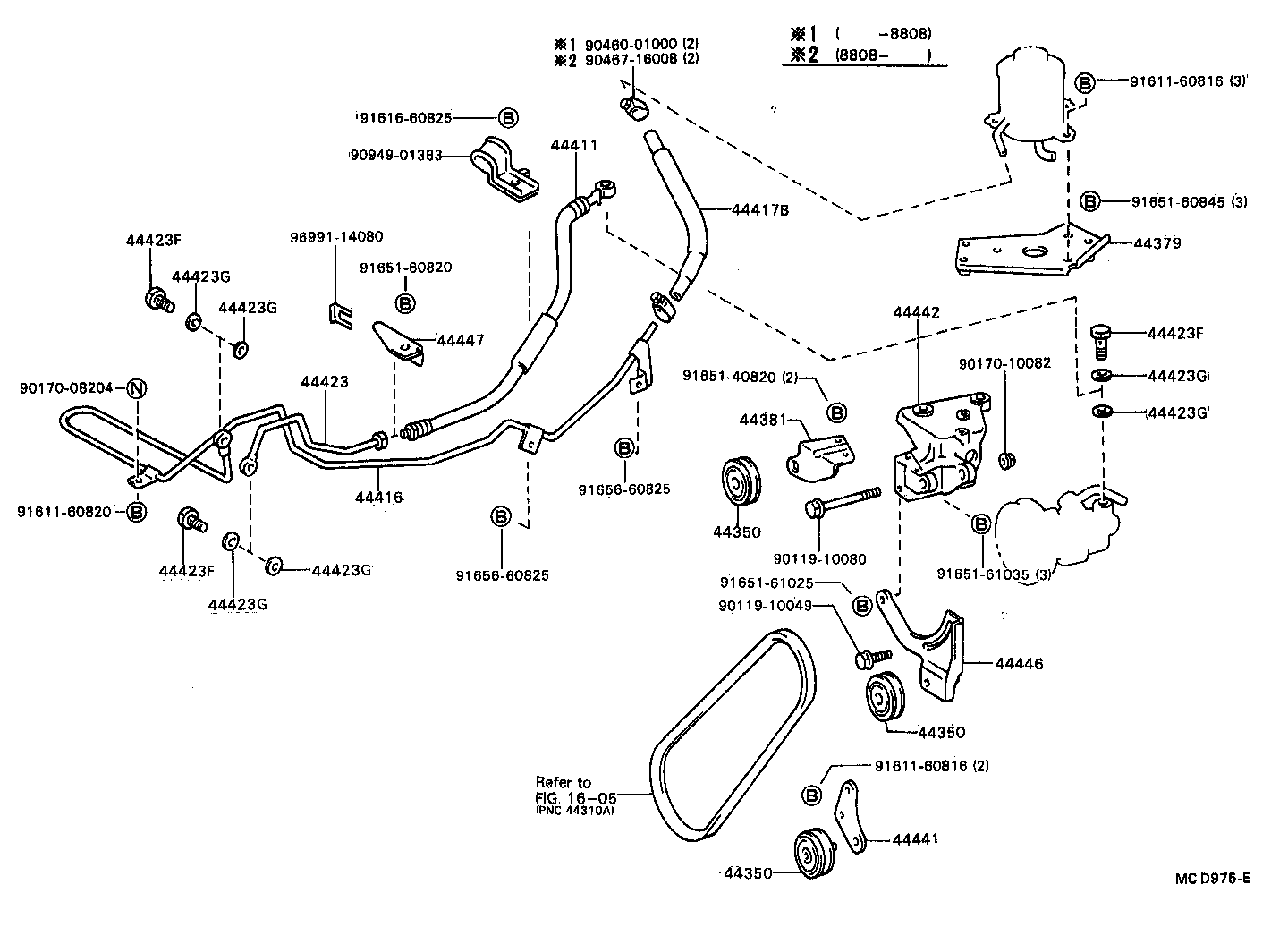 44350-36040 PULLEY ASSY, POWER STEERING IDLE product image