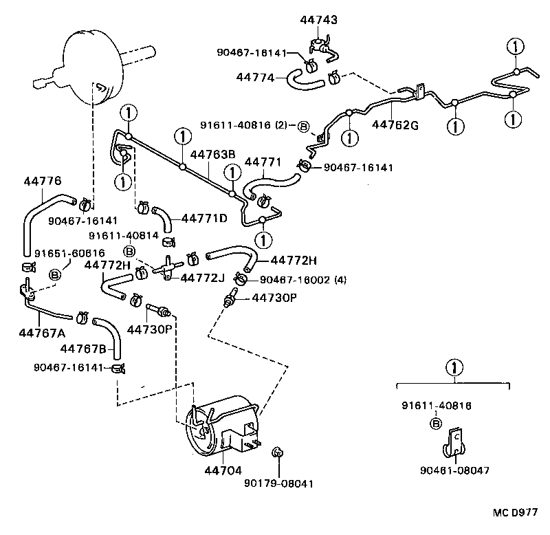 44610-36210 BOOSTER ASSY, BRAKE product image