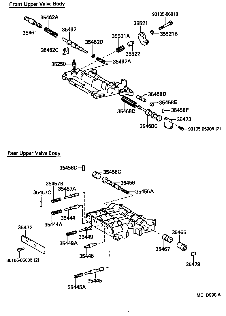 35430-27040 BODY ASSY, REAR UPPER VALVE product image
