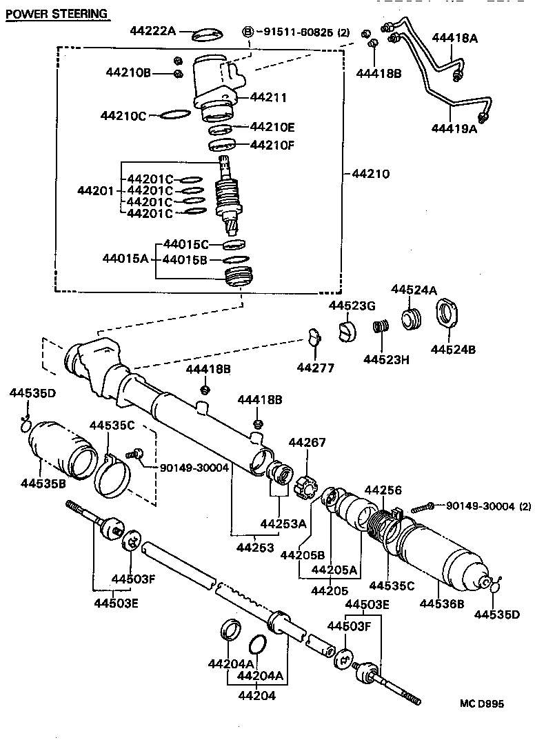 44210-20160 VALVE ASSY, POWER STEERING CONTROL product image