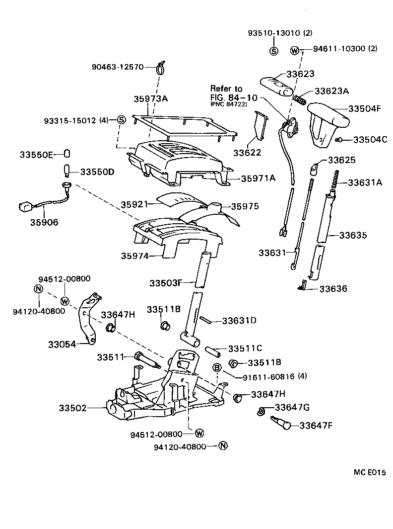33502-32060 PLATE SUB-ASSY, SHIFT LEVER product image