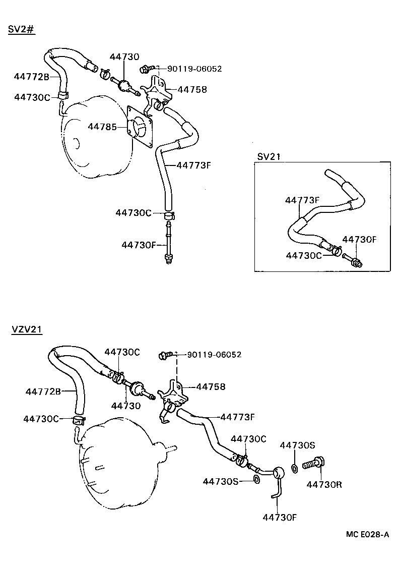44773-32060 HOSE, UNION TO CHECK VALVE product image
