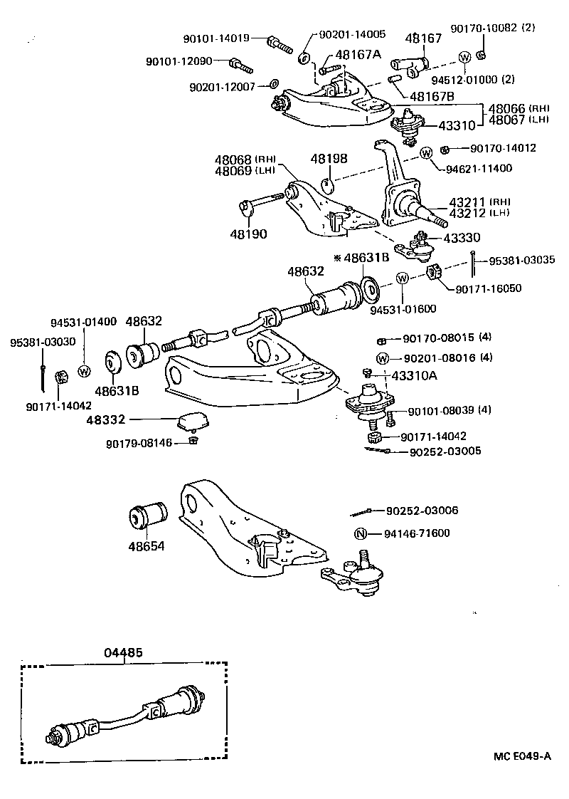 48331-27050 BUMPER, FRONT SPRING, NO.2 product image