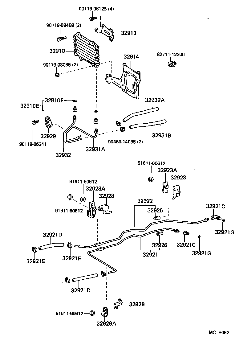 32921-35090 TUBE, OIL COOLER INLET, NO.1 product image