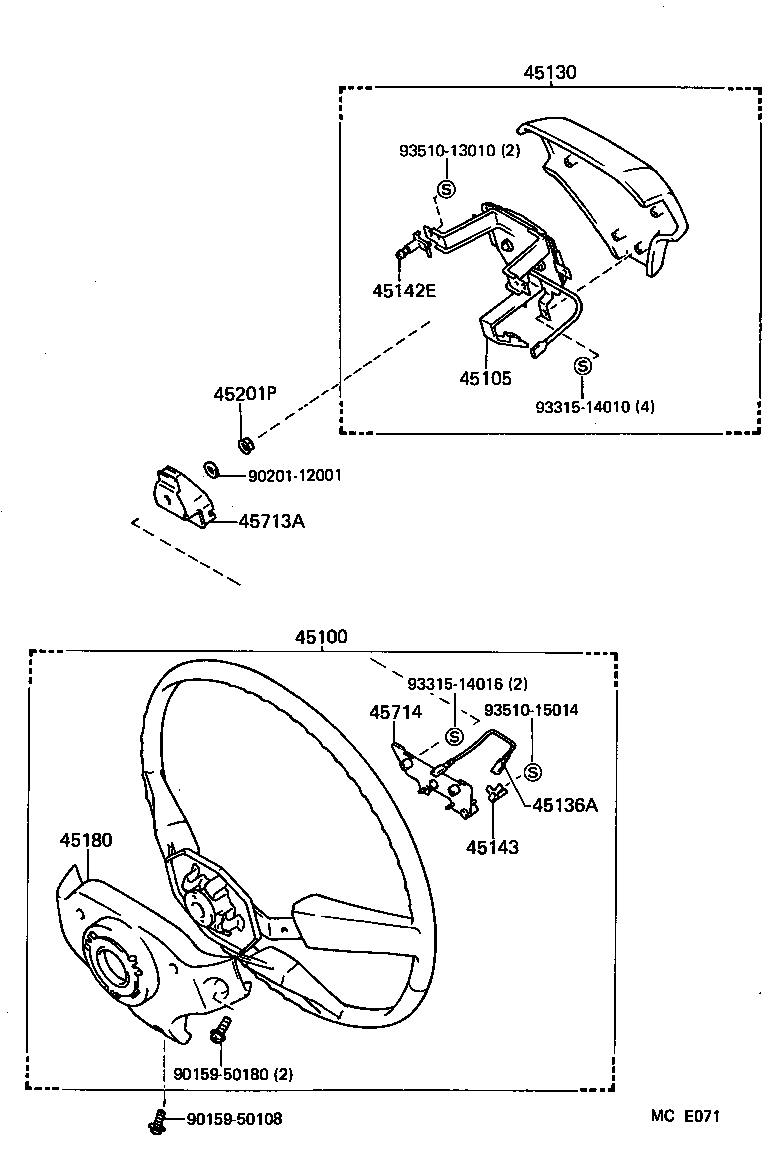 45105-17040 PLATE SUB-ASSY, HORN BUTTON CONTACT, NO.1 product image