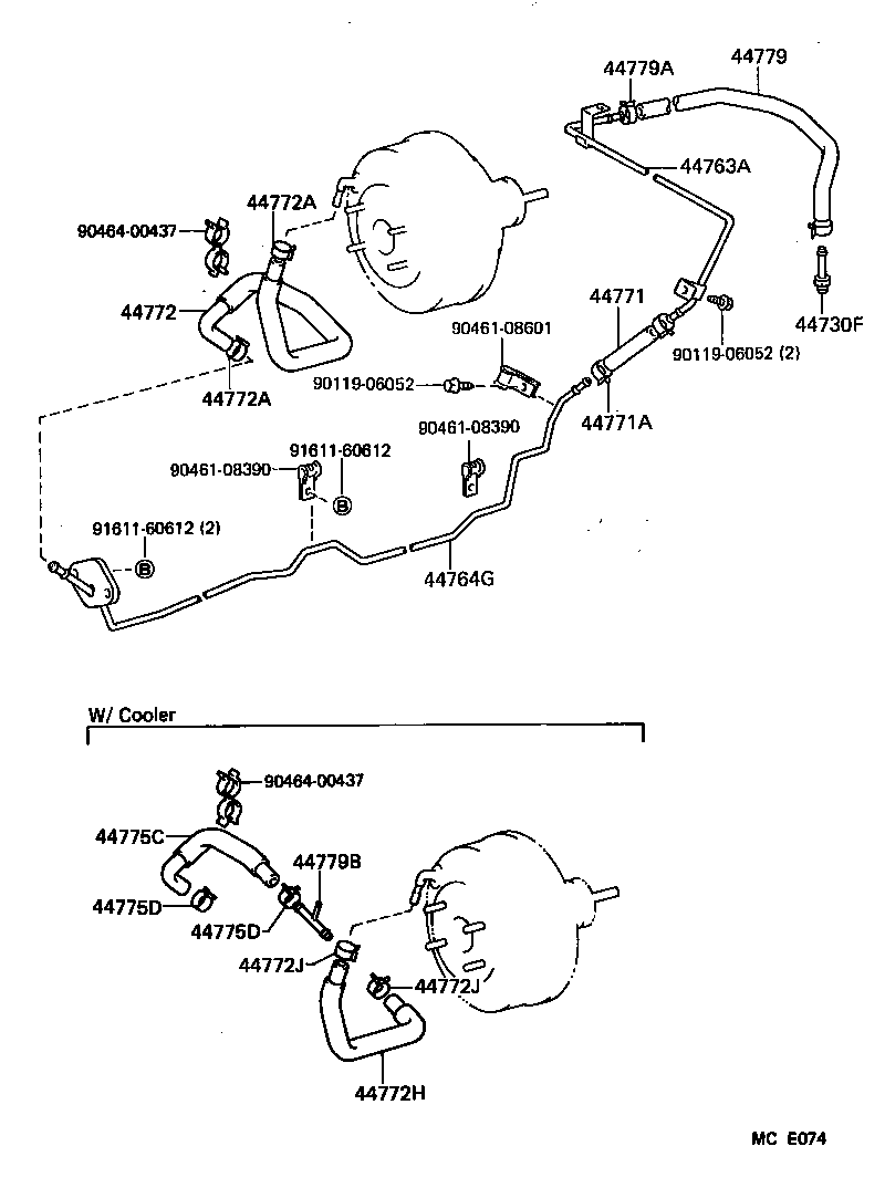 44610-17010 BOOSTER ASSY, BRAKE product image