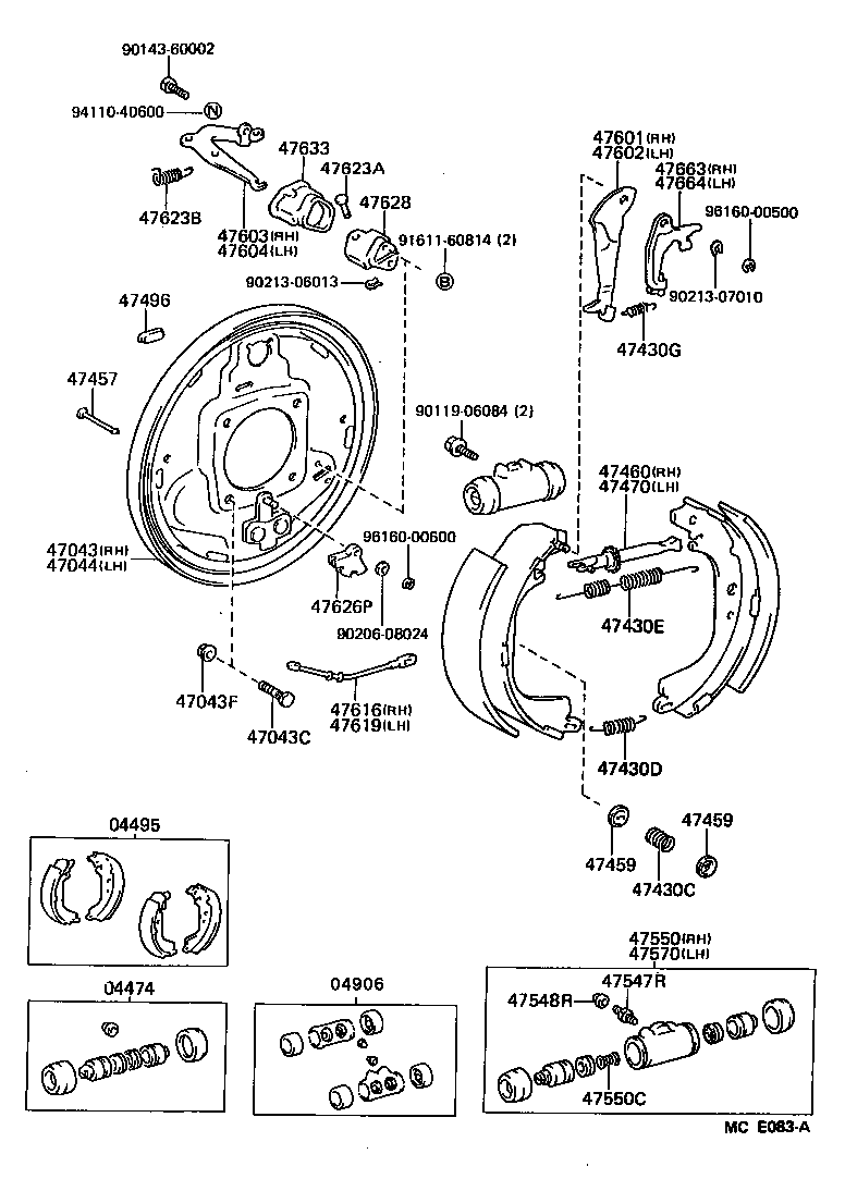 04474-60010 CYLINDER KIT, REAR WHEEL product image