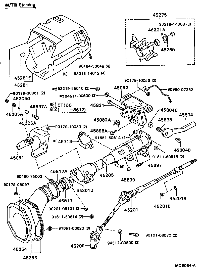 45210-20230 SHAFT SUB-ASSY, STEERING MAIN product image