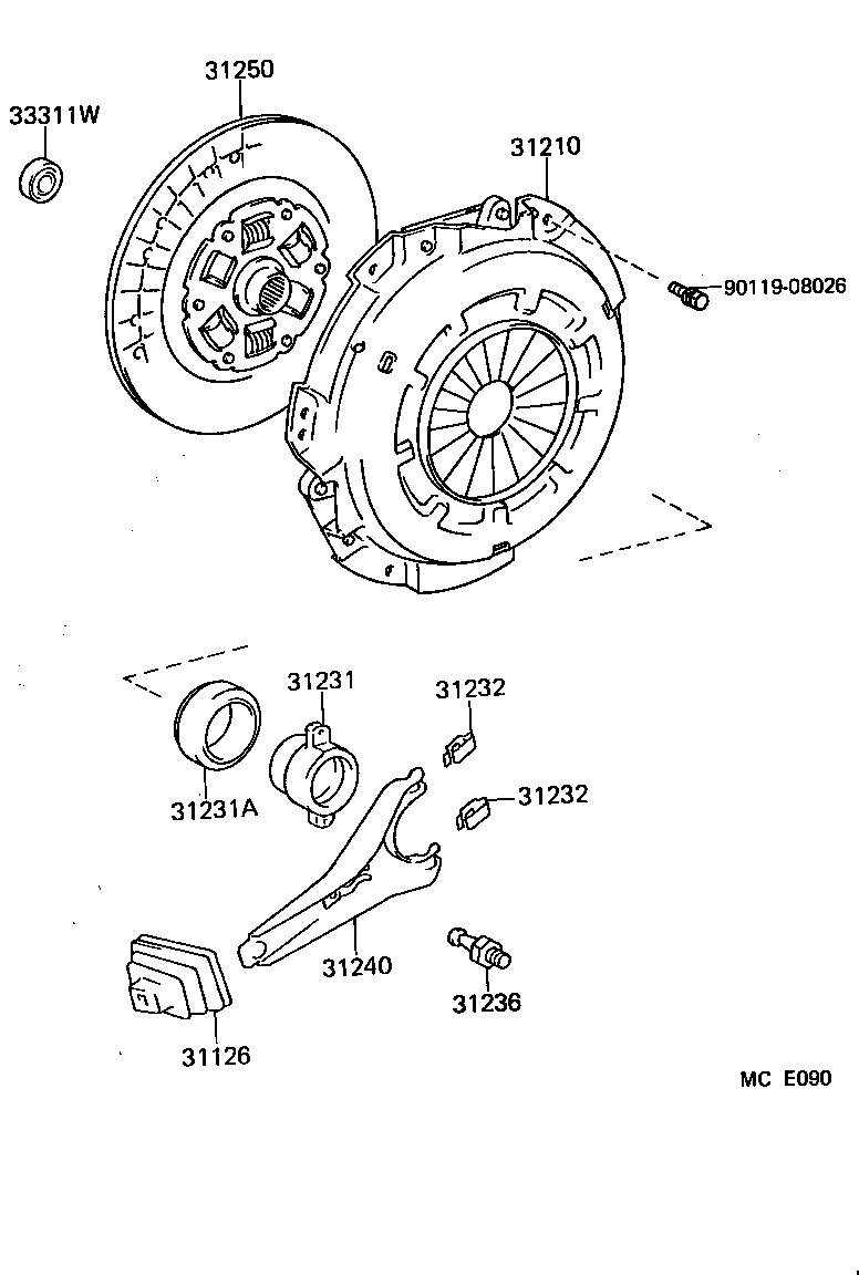 31250-25110 DISC ASSY, CLUTCH product image