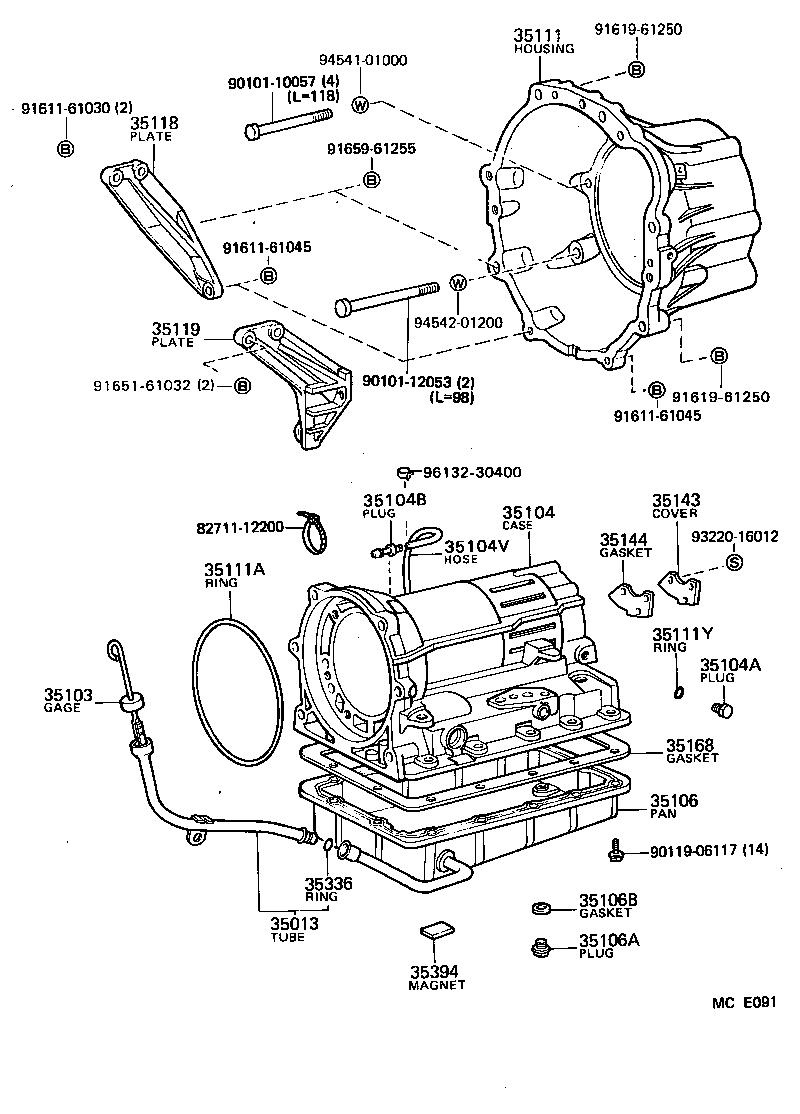 35013-26030 TUBE SUB-ASSY, TRANSMISSION OIL FILLER product image