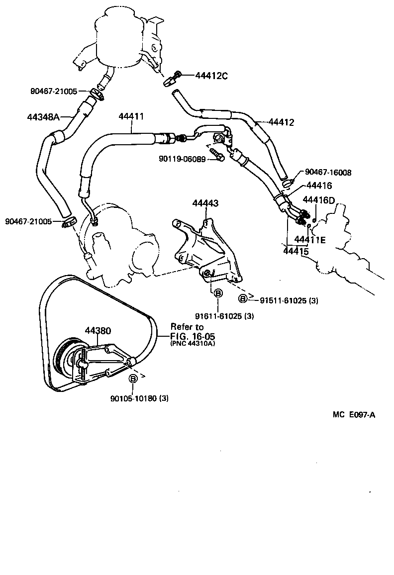 44446-10010 STRUT, ADJUSTING product image