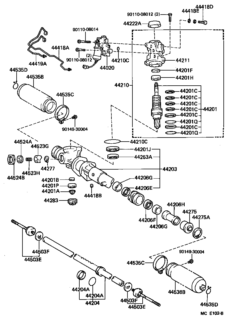 44210-14150 VALVE ASSY, POWER STEERING CONTROL product image