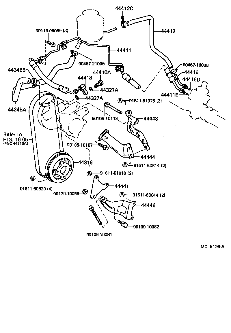 44446-10010 STRUT, ADJUSTING product image