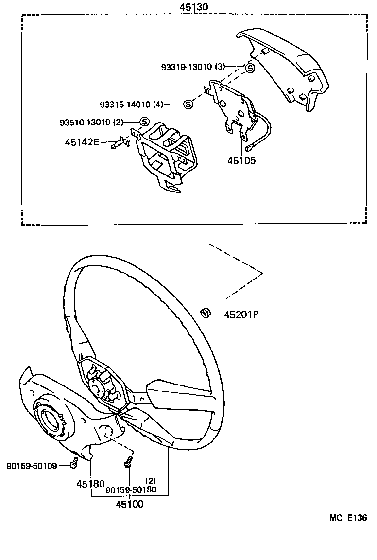 45100-01010-P8 WHEEL ASSY, STEERING product image