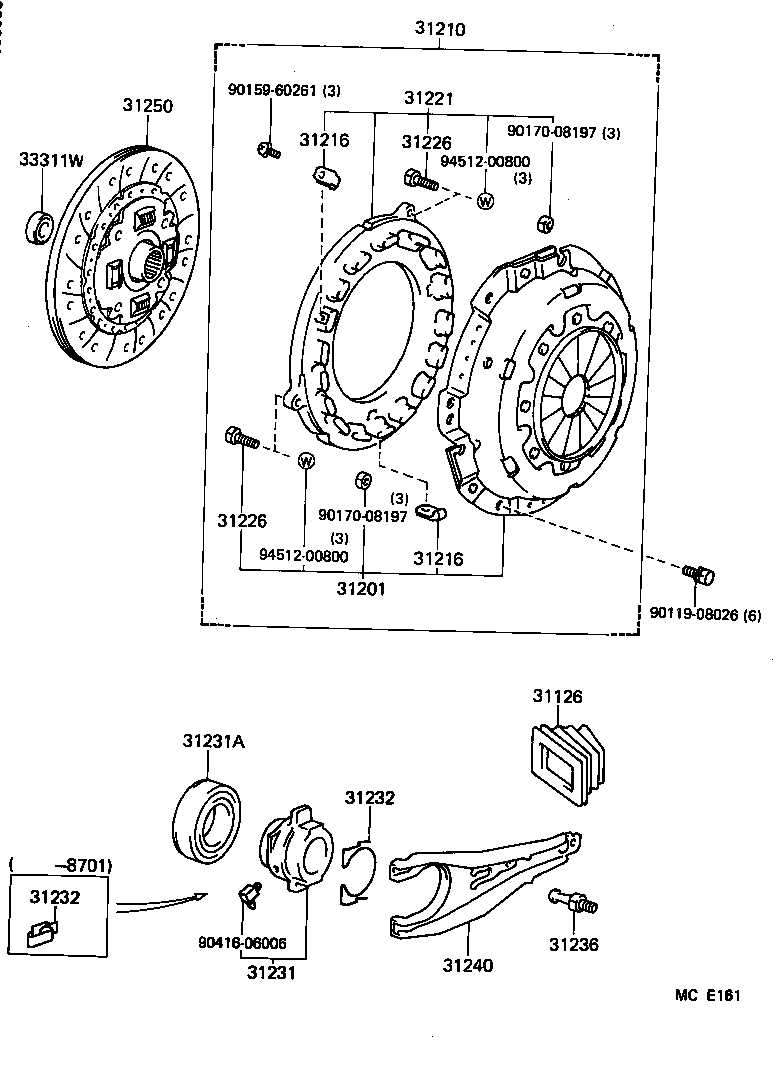 31210-30200 COVER ASSY, CLUTCH product image