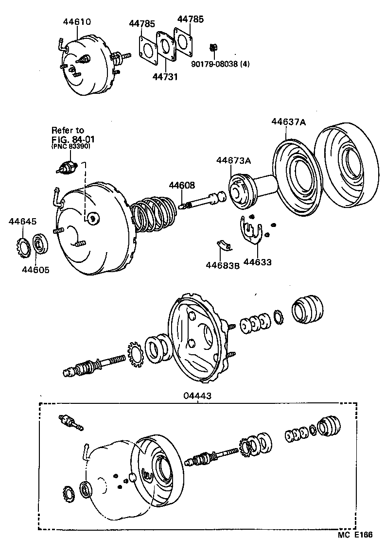04443-10100 BOOSTER KIT, BRAKE product image