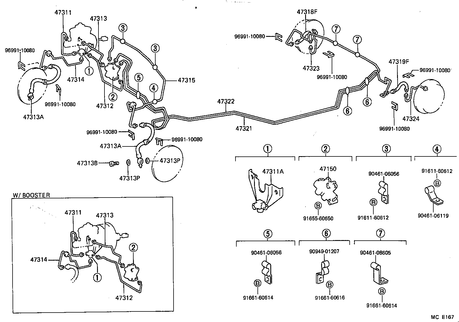 47313-10230 TUBE, FRONT BRAKE, NO.3 product image